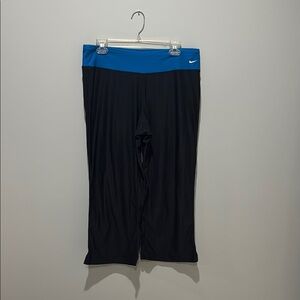 Nike Black Pants with Blue Waistband